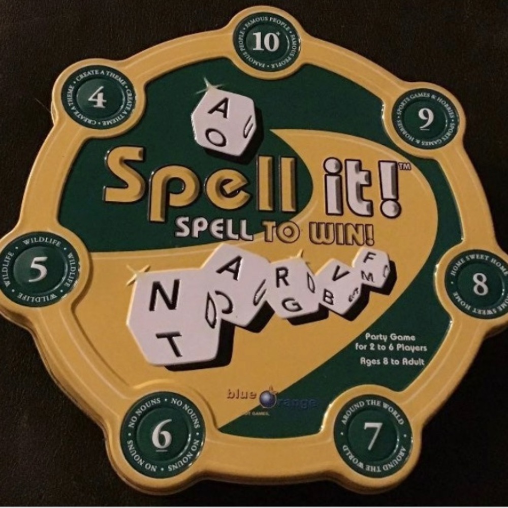 Spell It! Spell to Win Party Dice Board Game